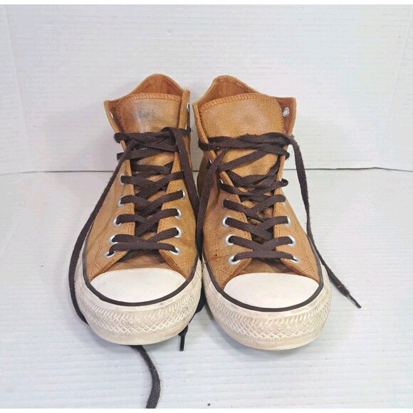 Converse Chuck Taylor All Star Hi Auburn Leather 144761C Men’s 12 Women’s 14 - Picture 2 of 11